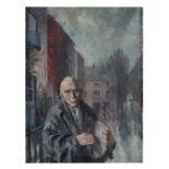 Patrick Hennessy RHA (1915-1980) Old Man on the Street Oil on canvas, 59.5 x 44.5cm (23½ x 17½'')