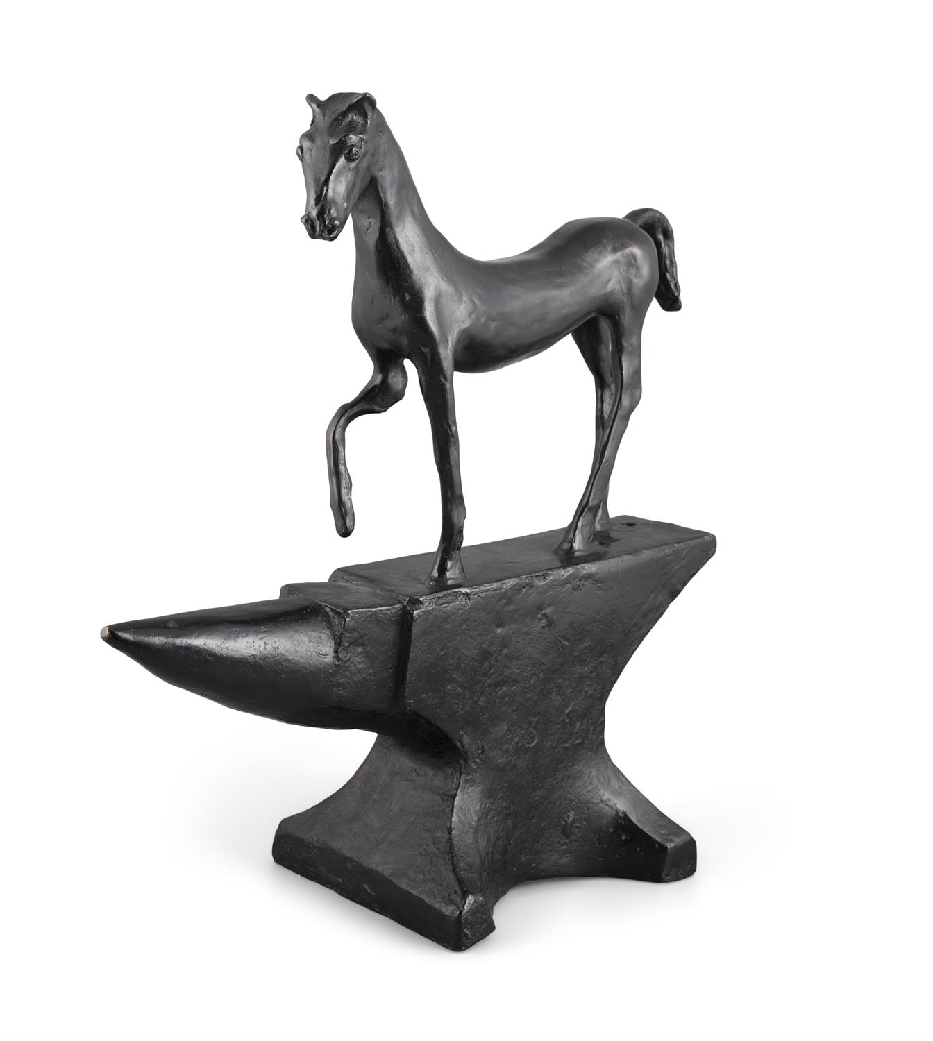 Barry Flanagan (1941 - 2009) Horse on Anvil (2001) Bronze, 55.2 x 50.8 x 21cm (21¾ x 20 x - Image 4 of 6