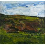 Charles Brady HRHA (1926-1997) Irish Landscape, Mayo Oil on board, 27 x 27.5cm (10½ x