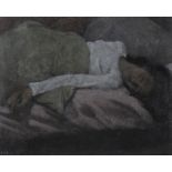 Colin Watson (b.1966) Woman Asleep Oil on linen, 25 x 30.5cm (9¾ x 12'') Signed with