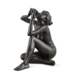 Robin Buick ARHA (b.1940) Study of a Female Nude Bronze, 25.5cm high (10'') Signed and numbered