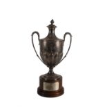 THE BBC YOUNG FOOTBALLER OF THE YEAR A GEORGE III SILVER PRESENTATION TROPHY AND COVER, London c.