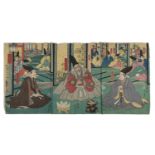 Utagawa Yoshikata歌川芳形 (Japan, active about 1841-1864) ‘Yoritomo Heike tsuitô hyôjô zu’ (lit. ‘
