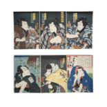 RECTO: UTAGAWA KUNISADA 歌川国貞 ALSO KNOWN AS UTAGAWA TOYOKUNI III 三代 歌川豊国 (JAPAN, 1786-1865) &