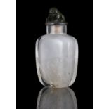 PROPERTIES FROM A FRENCH COLLECTOR OF JADE CARVINGS AND SNUFFBOTTLES A ROCK CRYSTAL SNUFF BOTTLE