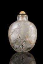 PROPERTIES FROM A FRENCH COLLECTOR OF JADE CARVINGS AND SNUFFBOTTLES A ROCK CRYSTAL ‘MYTHICAL BEAST,