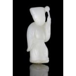 PROPERTIES FROM A NOTED COLLECTION OF JADES AND SNUFFBOTTLES *AN IMPORTANT AND RARE WHITE JADE