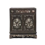 $ A SMALL CABINET FINELY INLAID WITH MOTHER OF PEARL VIETNAM, TONKIN, NAM DINH, LATE NGUYEN DYNASTY,