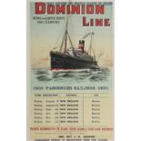 ANONYMOUS Dominion Line, 1900s Lithograph, 51 x 82cm