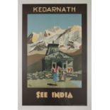 GEORGE HOPE TAIT See India: Kedarnath, 1930s Lithograph, 100 x 64cm