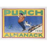 ANONYMOUS Punch - Almanack 1930 102 x 76cm, mounted on linen
