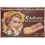 ANONYMOUS Cadum, Sapone alla Lanolina, 1955 Colour Offset, 140 x 99.cm