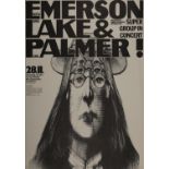 GUNTHER KIESER Emerson, Lake and Palmer, 1970s Colour offset, 84 x 60cm