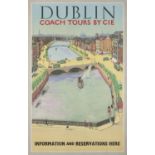 ANONYMOUS Dublin Coach Tours by CIE Lithograph, 102 x 64 cm