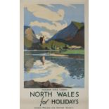JOHN EDMUND MACE North Wales for the Holidays Lithograph, 99 x 63 cm