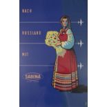 ANONYMOUS Sabena: Nach Russland, 1960s Silkscreen, 99.5 x 65cm