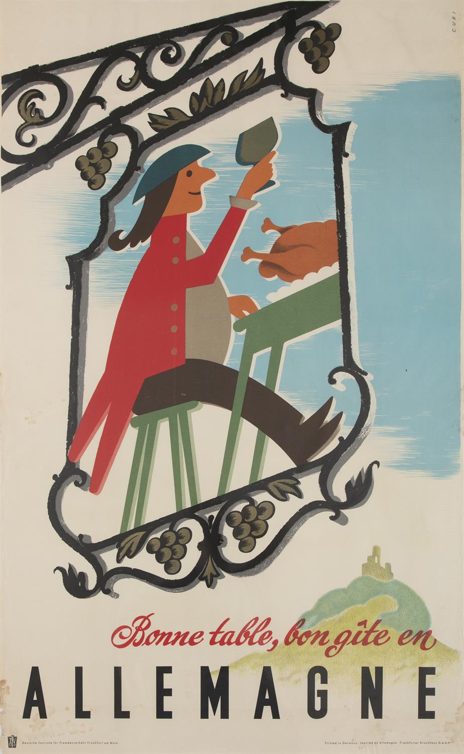 ANONYMOUS Allemagne, 1950s Colour offset, 101.5 x 64cm