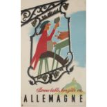 ANONYMOUS Allemagne, 1950s Colour offset, 101.5 x 64cm