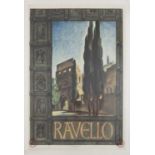P. MORBI Ravello, 1933 Lithograph, 100.5 x 70 cm, mounted on linen
