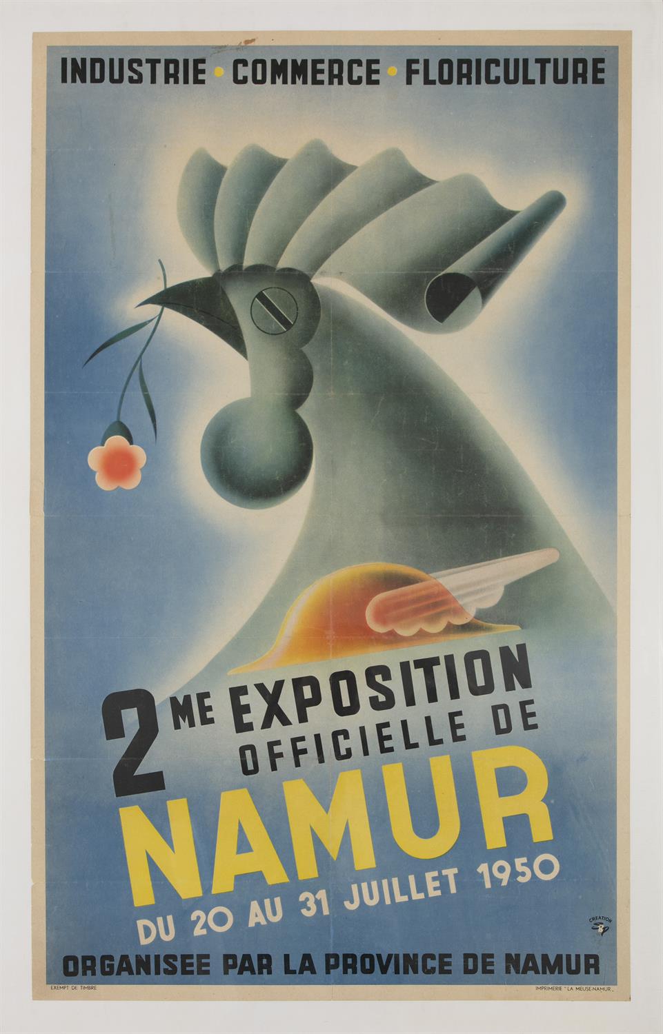 ANONYMOUS Namur, 1950s Colour Offset, 101.5 x 63.5cm