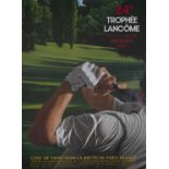 GERARD SCHOSSER Trophee Lancome, 24th Edition, 1993 Colour Offset, 83 x 59cm