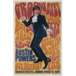 ANONYMOUS, 'Austin Powers Poster,' 104 x 69 cm, and 'Godspell,' 101 x 76 cm