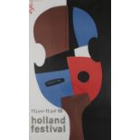 DICK EIFFERS, Holland Festival I, 1963 Lithograph, 99.5 x 61 cm