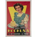 EUGENE DE COSTER Eccelsa, 1950 Colour offset, 99.5 x 70cm, mounted on linen