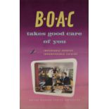 ANONYMOUS BOAC takes good care of you 101 x 63 cm ANONYMOUS Spain fly Bea and Aer