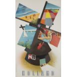 REYN DIRKSEN, 'Holland (Windmill),' 1950s, Colour offset, 99 x 60 cm