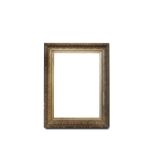A PAIR OF LARGE 19TH CENTURY GILT PICTURE FRAMES. 97 x 128cm; 70 x 101cm (insight)