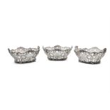 ***PLEASE NOTE DATE LETTER SHOULD READ LONDON C.1903/ c.1905*** A SUITE OF THREE SILVER DESSERT