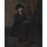 Estella Frances Solomons HRHA (1882-1968) Portrait of a Woman Oil on canvas, 53.5 x 43.