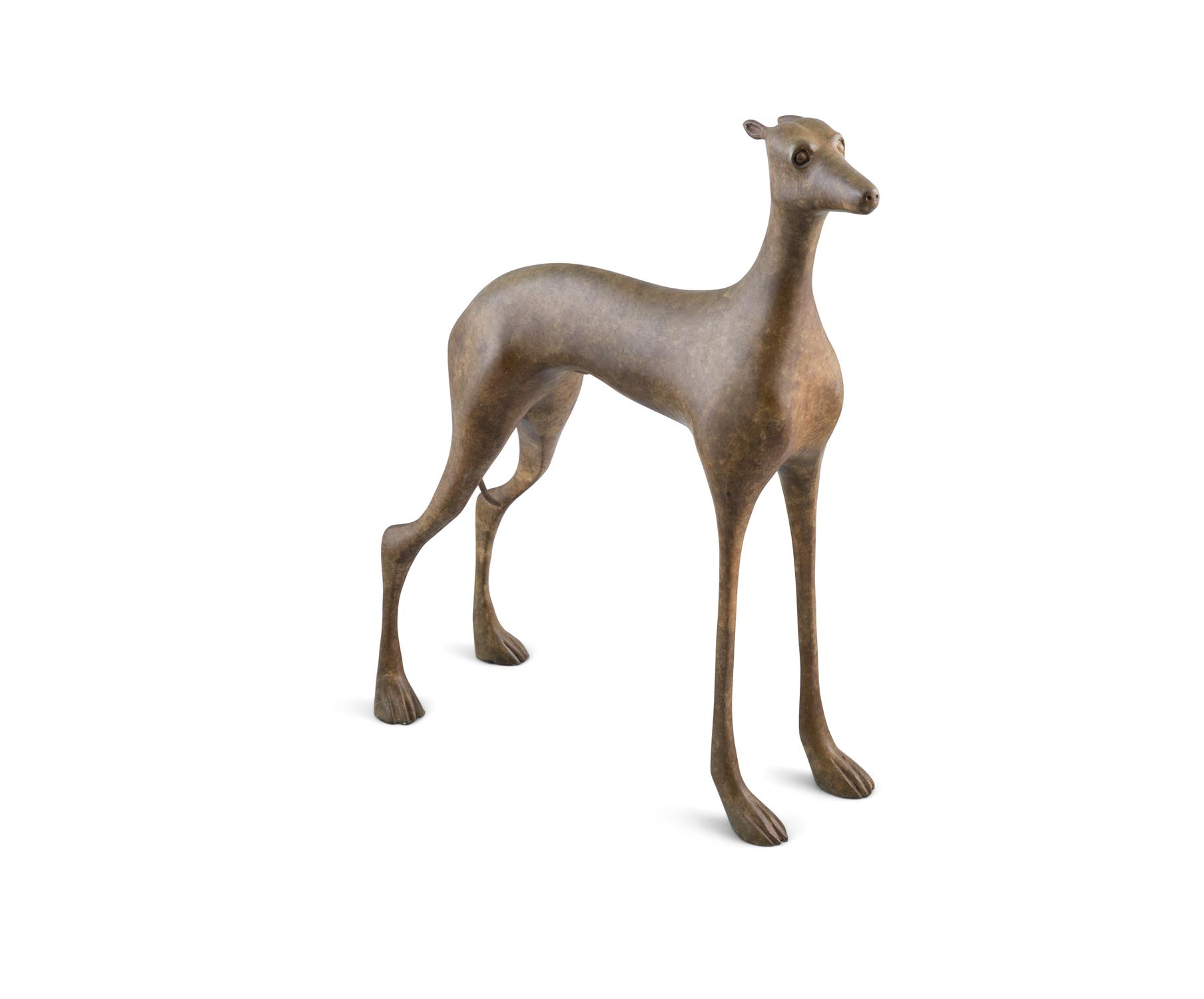 Anthony Scott (b.1968) Greyhound Bronze, 49 x 43 x 16cm high (19¼ x 17 x 6¼") Signed,