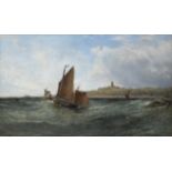 Edwin Hayes (1819 - 1904) French Fishing Boats Oil on canvas, 76 x 127cm (30 x