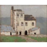 Letitia Marion Hamilton RHA (1878 - 1964) A House on the Hill Oil on board, 13.5 x 17.