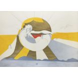 Pauline Bewick RHA (b.1935) Summer Sun, Kerry Ink, watercolour and metallic paint, 80.