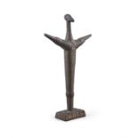 Hilary Heron (1923 - 1977) Untitled Copper and wood, 49cm high (19¼")