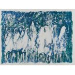 Louis le Brocquy HRHA (1916-2012) Riverrun, Procession with Lilies III Lithographic print on