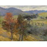 Stanhope Alexander Forbes RA (1857-1947) Autumn Landscape Oil on canvas on board, 29.5 x 39.