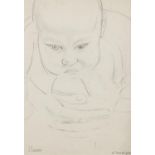 John Luke RUA (1906-1975) Study of a Baby Pencil, 28 x 18.5cm (11 x 7¼'') Signed and dated 17th
