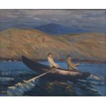 Charles Lamb RHA RUA (1893-1964) In-shore Fishermen Oil on canvas, 50 x 60cm (19¾ x