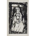 Daniel O'Neill (1920-1974) Study of a Woman Indian ink and wash, 23 x 14.5cm (9 x 5¾") Signed