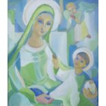 Fr. Jack P. Hanlon (1913 - 1968) Madonna Oil on canvas, 40.5 x 35.5cm (16 x 14") Signed;