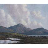 Douglas Alexander RHA (1871 - 1945) Connemara Lake and Mountain landscape Oil on canvas,