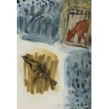 Nano Reid (1900-1981) Horse at the Gate Watercolour, 42 x 29cm (16½ x 11½") Signed Exhibited:
