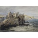 Andrew Nicholl RHA (1804-1886) Dunluce Castle, Co. Antrim Watercolour, 34.5 x 51cm (13½ x