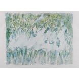 Louis le Brocquy HRHA (1916-2012) Riverrun Procession with Lilies I Lithographic print on