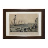 CURRIER & IVES AFTER PARSONS AND ATWATER The New York Yacht Club Regatta (1869) Lithograph,