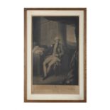 AFTER R. LOVESAY The Earl of Charlemont, Mezzotint, 73.5 x 47cm Engraved by J. Dean, framed
